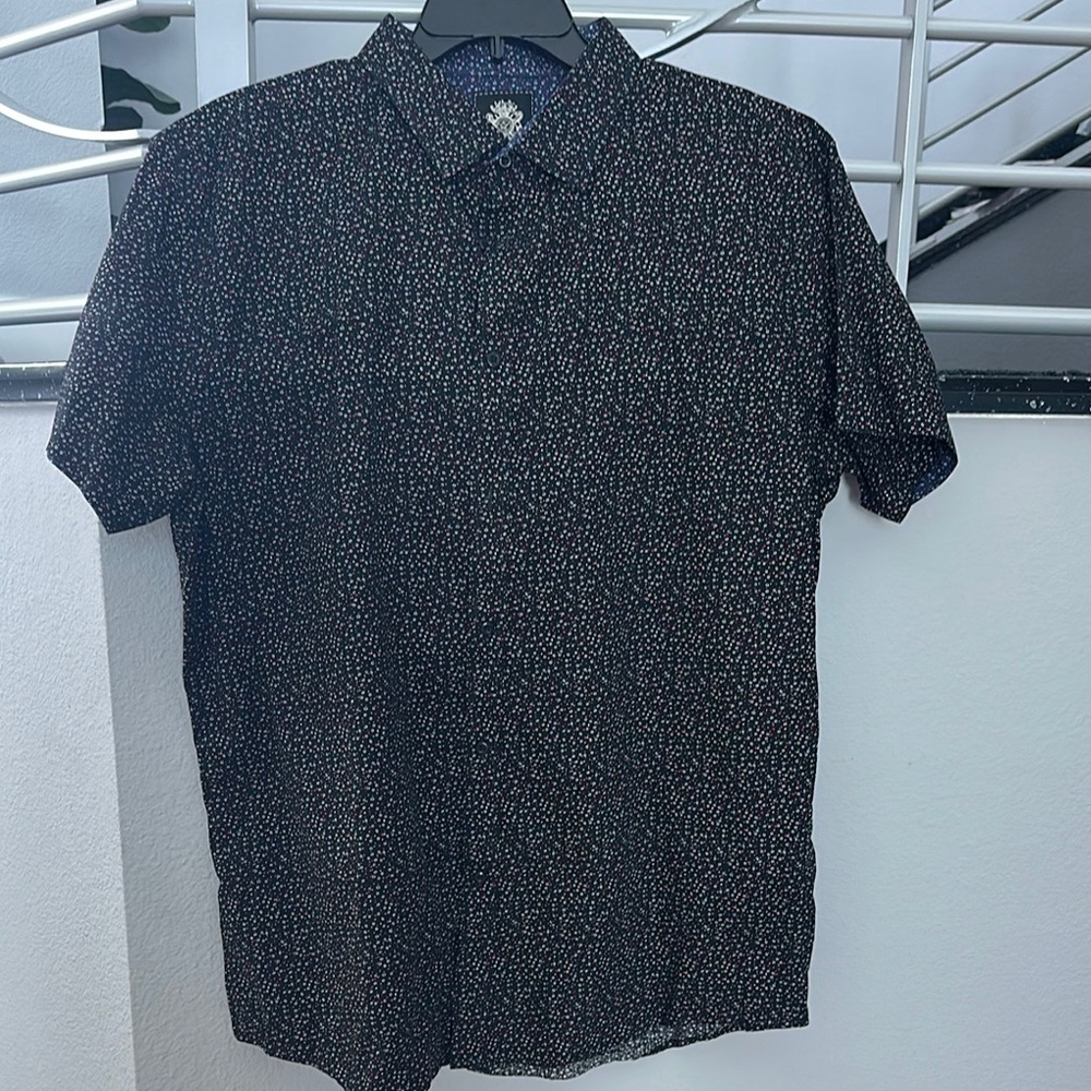 English Laundry Black Casual Button Down Shirt size XL